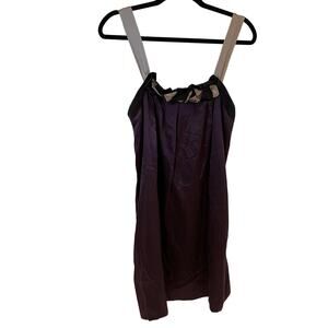 NWT BCBGMaxAzria Purple Silk Tank Mini Dress Sz Small